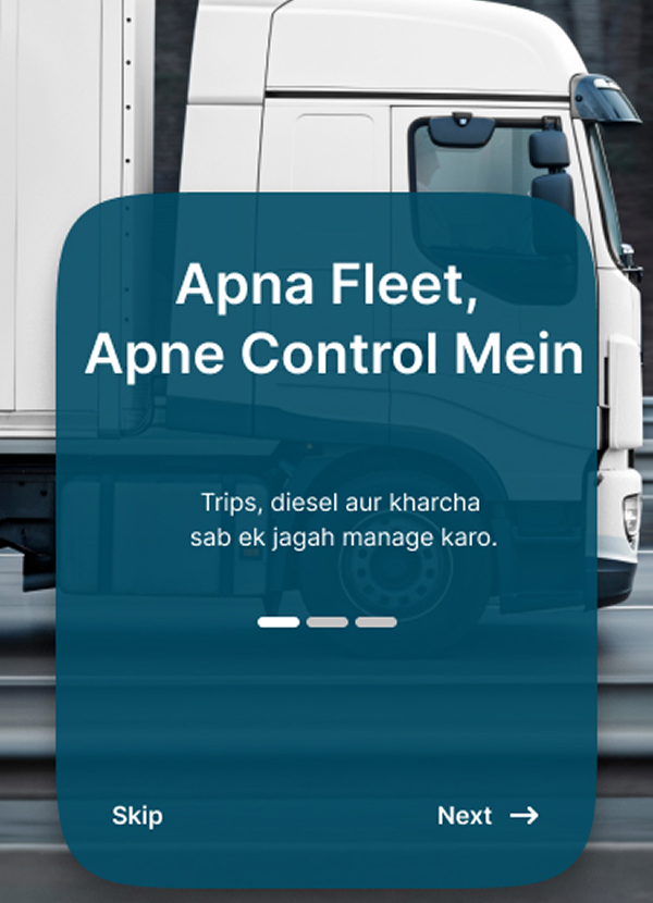 Delivered goods at a Mumbai port